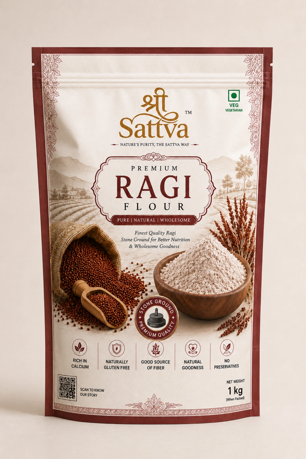 ragi flour 1kg ragi flour 1kg